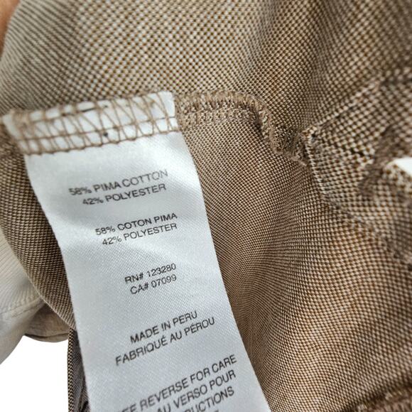 Travis Mathew Polo Short Sleeve Polo Shirt Pima Cotton Polo Shirt Men XL Brown - Picture 6 of 8